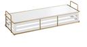 Cal Mil Empire White Rectangular Metal Riser, 20.5 inch Width x 7 inch Depth x 5.25 inch Height