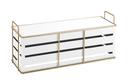 Cal Mil Empire White Rectangular Metal Riser, 20.5 inch Width x 7 inch Depth x 9 inch Height