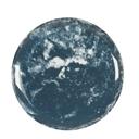 Cal-Mil Reactive Blue and White Melamine Plate, 7 inch Dia. x 0.75 inch Height -- 6 per case