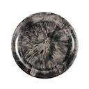 Cal-Mil Reactive Black and Ivory Melamine Plate, 7 inch Dia. x 0.75 inch Height -- 6 per case