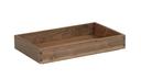 Cal Mil Sydney Walnut Tray, 12 inch Width x 20 inch Depth x 3 inch Height
