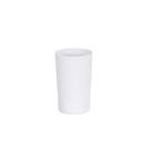 Cal-Mil Melamine Ribbed White Crock, 3.75 inch Dia. x 6 inch Height -- 6 per case