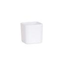 Cal-Mil Hudson White Melamine Jar, 3.75 inch Width x 3.75 inch Depth x 3.75 inch Height -- 3 per case