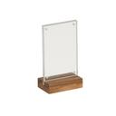 Cal-Mil Sydney Walnut Card Holder, 4 inch Width x 2.5 inch Depth x 6.5 inch Height