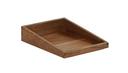 Cal Mil Sydney Walnut Angle Box, 10 inch Width x 12 inch Depth x 3 inch Height