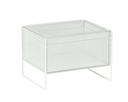 Cal Mil Juno White Ice Box, 13 inch Width x 10 inch Depth x 9.5 inch Height