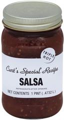 Curts Salsa Triple Hot Salsa, 16 Fluid Ounce --12 per case.