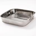 American Metalcraft Hammered Stainless Steel Square Tub, 90 Ounce Capacity