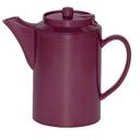 Service Ideas Plastic Burgundy Double Wall Teapot without Tether, 16 Ounce Capacity -- 6 per case