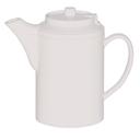 Service Ideas Plastic White Double Wall Teapot without Tether, 16 Ounce Capacity -- 6 per case