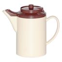 Service Ideas Plastic Stoneware Brown Double Wall Teapot without Tether, 16 Ounce Capacity -- 6 per case