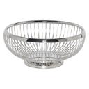 Service Ideas 18/8 Stainless Steel Polished Finish Round Standard Wire Basket, 7 inch -- 12 per case