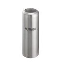 Service Ideas Stainless Steel Brushed Finish Nutmeg Print Mesh Top Condiment Shaker, 6 Ounce Capacity