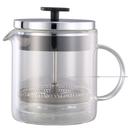 Service Ideas Clear Double Wall Glass Press, 0.4 Liter Capacity -- 12 per case