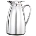 Service Ideas Classy Polished Finish Glass Vacuum Insulated Carafe with Push Button, 0.6 Liter Capacity -- 6 per case