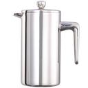 Service Ideas Stainless Steel Polished Finish Double Wall French Coffee Press, 0.8 Liter Capacity -- 12 per case