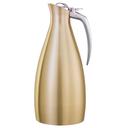 Service Ideas Altus Series Stainless Steel Vintage Gold Vacuum Insulated Carafe with Flip Top Lid, 1 Liter Capacity -- 6 per case