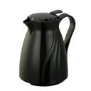 Service Ideas Twist N Serv Black Foam Insulated Carafe with Push Button Lid, 0.6 Liter Capacity -- 12 per case