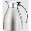 Service Ideas Marquette Series 18/8 Stainless Steel Brushed with Polished Accents Finish Vacuum Insulated Carafe with Flip Top Lid, 0.6 Liter Capacity -- 6 per case