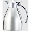 Service Ideas Marquette Series 18/8 Stainless Steel Polished Finish Vacuum Insulated Carafe with Flip Top Lid, 0.6 Liter Capacity -- 6 per case