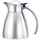 Service Ideas Marquette Series 18/8 Stainless Steel Polished Finish Vacuum Insulated Carafe with Flip Top Lid, 0.3 Liter Capacity -- 6 per case