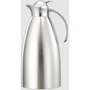 Service Ideas Marquette Series 18/8 Stainless Steel Brushed with Polished Accents Finish Vacuum Insulated Carafe with Push Button Lid, 2 Liter Capacity