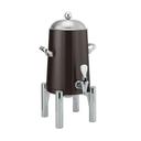 Service Ideas Flame Free Thermo Urn Metallic Elements Black Onyx Round Stainless Vacuum Insulated Urn, 1.5 Gallon Capacity
