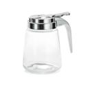 Tablecraft Modern Collection Chrome Plated Steel Top Glass Syrup Dispenser, 8 Ounce Capacity -- 12 per case
