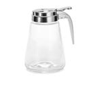 Tablecraft Modern Collection Chrome Plated Steel Top Glass Syrup Dispenser, 12 Ounce Capacity -- 12 per case