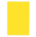 Tablecraft Yellow Polyethylene Rectangular Cutting Board, 18 x 12 x 0.5 inch