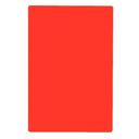 Tablecraft Red Polyethylene Rectangular Cutting Board, 18 x 12 x 0.5 inch