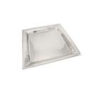 Tablecraft Remington Collection 18-8 Stainless Steel Square Buffet Service Tray, 16 x 16 x 1 inch