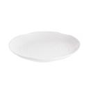 Tablecraft White Melamine Pebbled Pattern Round Tray, 14 x 14 inch