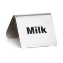 Tablecraft Stainless Steel Milk Tent, 2.5 x 2 inch