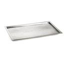 Tablecraft Remington Collection 18-8 Stainless Steel Rice Pattern Rectangular Tray, 23.25 x 15 x 1 inch