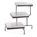 Tablecraft Contemporary Collection Three Tiered Stand with Half Size Cooling Plate, 22.5 x 20.5 x 20.5 inch