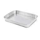 Tablecraft Brickhouse Stainless Steel Brick Pattern Rectangular Diner Platter, 12 x 9 x 1.87 inch