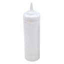 Tablecraft High Density 53 mm Widemouth Clear Squeeze Bottle, 12 Ounce Capacity -- 12 per case
