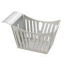 Tablecraft Stainless Steel Stamped Pinstriped Basket, 5.375 x 3.375 x 3.125 inch