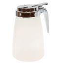 Tablecraft Polypropylene Syrup Dispenser with Chrome Plated Plastic Top, 10 Ounce Capacity -- 12 per case