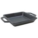 Tablecraft Square Cast Iron Finish Melamine Skillet, 6.5 x 6.5 x 1.37 inch