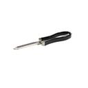 Tablecraft Stainless Steel Swivel Peeler with Black Vinyl Handle
