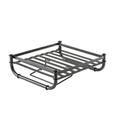 Tablecraft Industrial Collection Black Powder Coated Metal Adjustable Cutlery Holder Rack, 10 x 10 x 3.25 inch