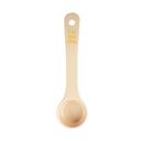 Tablecraft Polycarbonate Beige Solid Short Handle Spoonout with Yellow Capacity Marking, 1 Ounce Capacity -- 12 per case