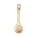 Tablecraft Polycarbonate Beige Solid Short Handle Spoonout with Red Capacity Marking, 2 Ounce Capacity -- 12 per case