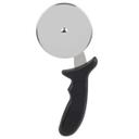 Tablecraft Stainless Steel Pizza Wheel with Black Polypropylene Handle, 4 inch