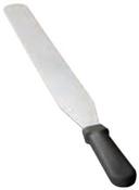 Tablecraft Stainless Steel Icing Spatula with Black Polypropylene Handle, 14 inch
