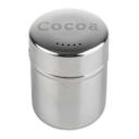 Tablecraft Stainless Steel Cocoa Shaker with Storage Cap, 6 Ounce Capacity