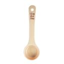 Tablecraft Polycarbonate Beige Solid Short Handle Spoonout with Maroon Capacity Marking, 1.5 Ounce Capacity -- 12 per case