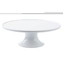 Tablecraft Melamine White Round Cake Stand, 11.5 x 11.5 x 4 inch